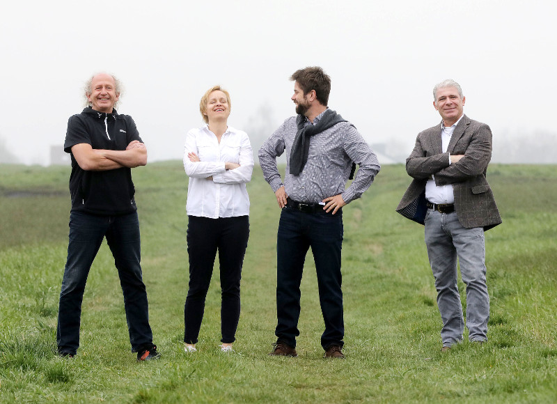 Von links: Jrg Niebergall, Dr. Birte Diekmeier, Moritz Diekmeier, Thomas Betsch. Foto: Privat