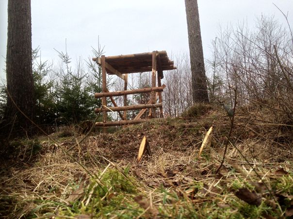 Futtertisch fr aasfressende heimische Vogelarten. Foto: privat