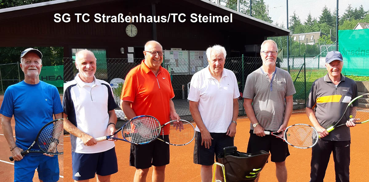 Von links: Willi Gutauskas, Jrgen Hoffmann, Dietmar Henn, Coach Dieter Lenau, Heinz-Gerd Schneider und Mannschaftsfhrer Dieter Schreiber. Foto: Dietrich Rockenfeller
