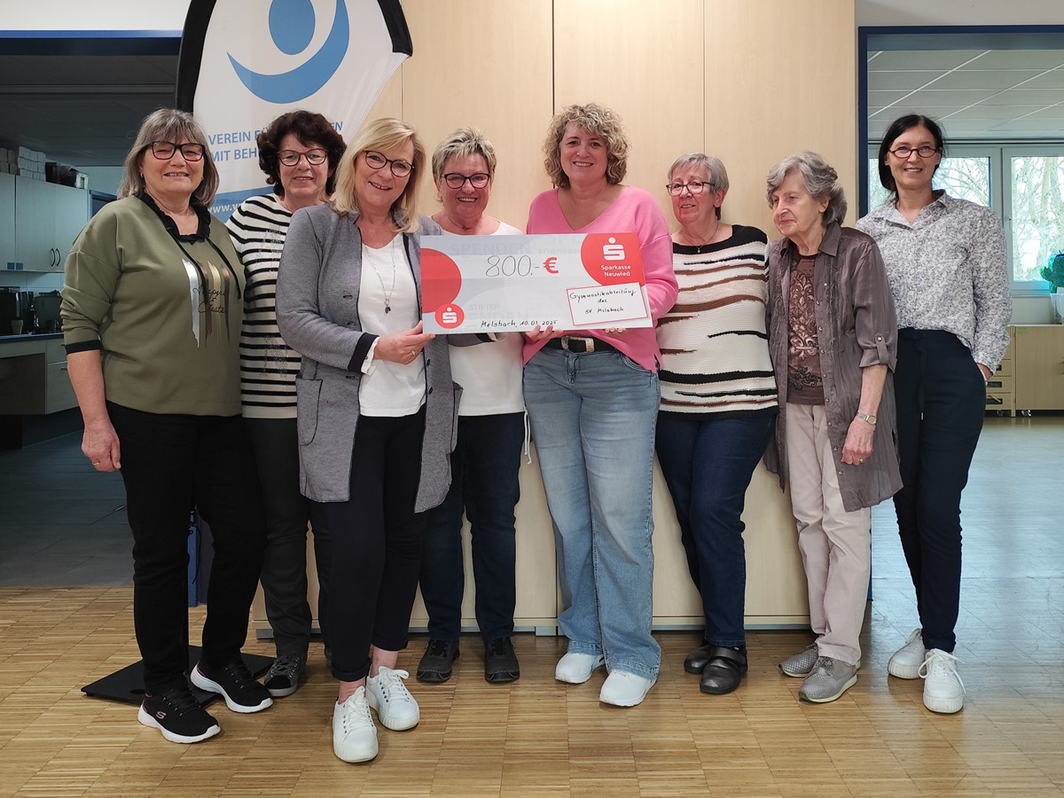 Die Damengymnastik des SV Melsbach freut sich, mit dieser Spende einen wertvollen Beitrag zur Arbeit des Vereins leisten zu knnen. (Foto: Veranstalter)