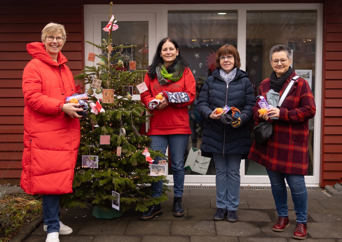 Weihnachten fr Bedrftige: Gutes frs Caf Patchwork getan