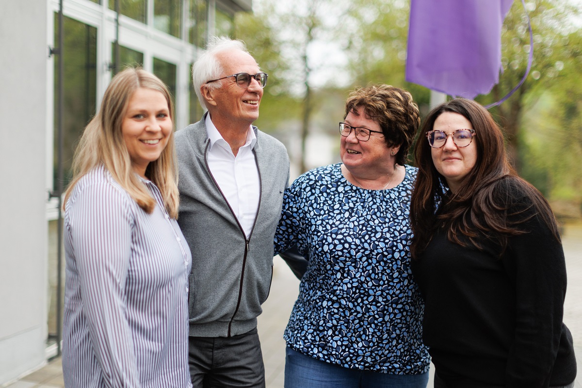 Von links: Esther Frank, Dieter Eller, Rotraud Weber und Elisabeth Huhn. (Foto: Peter Bongard)