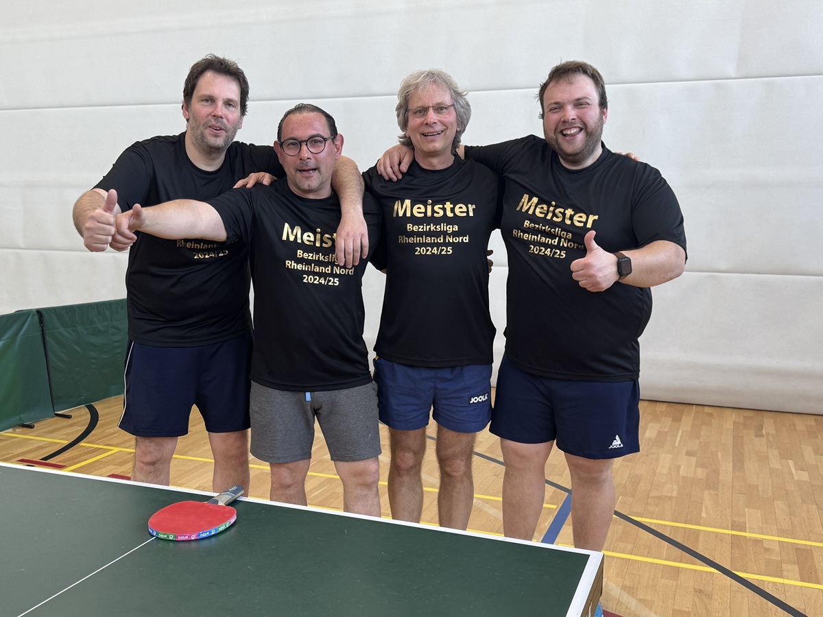 Tischtennisabteilung des VfL Waldbreitbach feiert Meisterschaft in der Bezirksliga