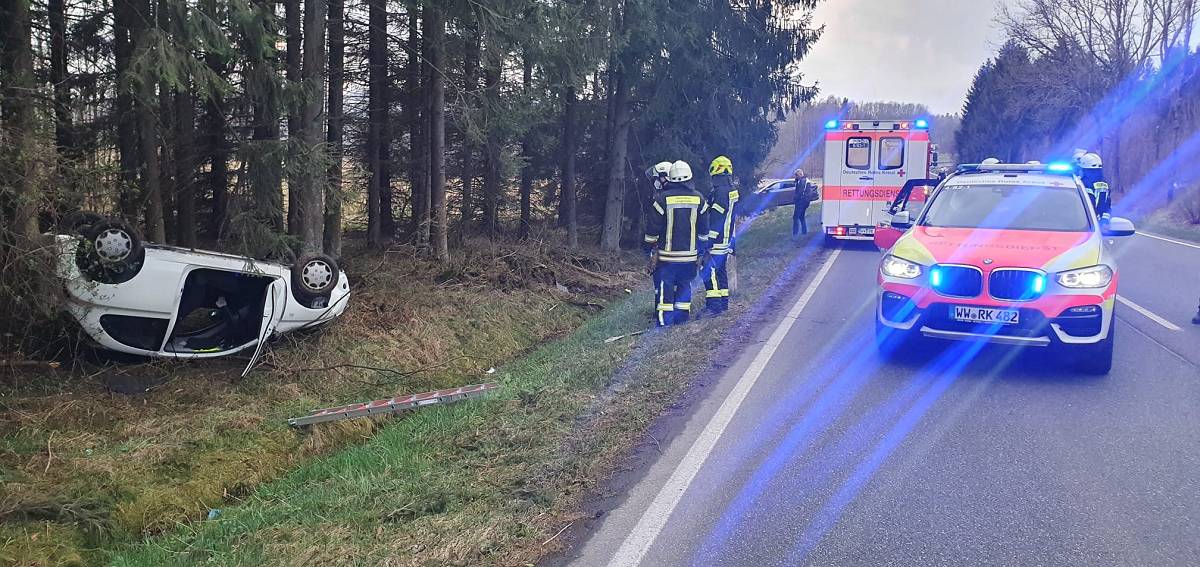 Verkehrsunfall auf der L 288 von Langenhahn in Richtung Westerburg