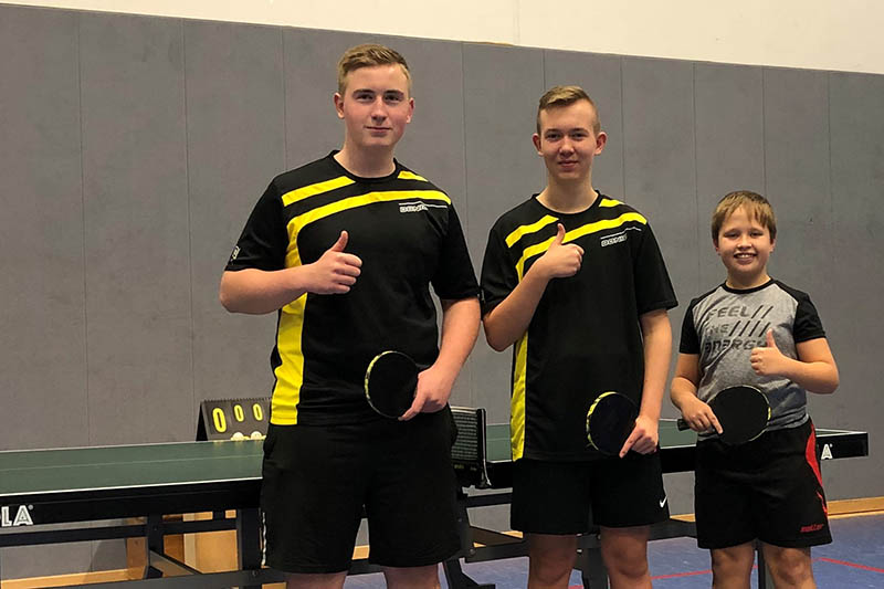 Von links: Joshua Noll, Oliver Hanke, Nico Zimmermann. Foto: Verein
