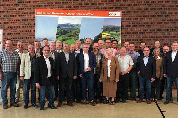 Gruppenbild der Kandidatinnen/en bei der Nominierungsversammlung in Kurtscheid. Foto: CDU Gemeindeverband Rengsdorf Waldbreitbach 