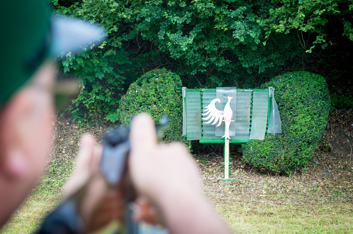 Das Objekt der Begierde. Hobbyschreiner und Vorstandsmitglied Martin Theis hat den Knigsvogel in mhevoller Handarbeit gefertigt. (Foto: 