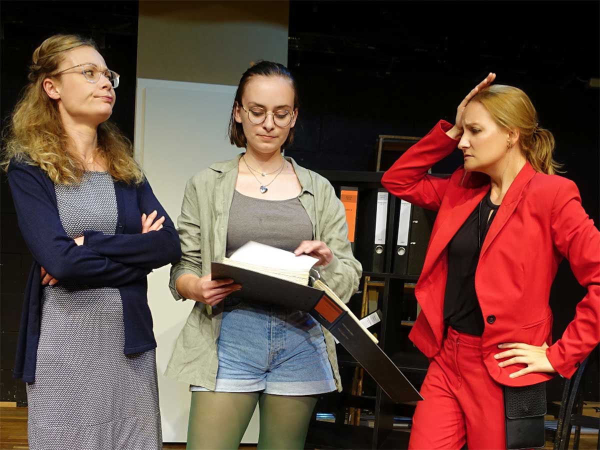 von links: Viktoria Bachmeier, Evelyn Dinkel, Myriam Gawlitta. (Foto: Uwe Schaar)