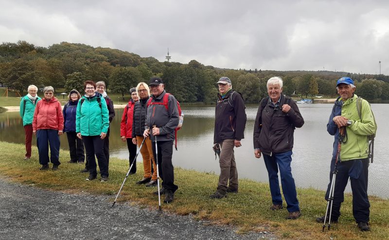 Westerwaldverein Bad Marienberg bei der Wanderung zum Heisterberger Weiher. Fotos: privat