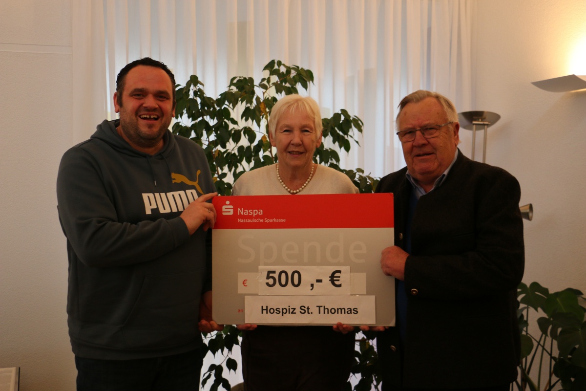 VdK-Ortsverband spendet 500 Euro an Hospiz St. Thomas in Dernbach