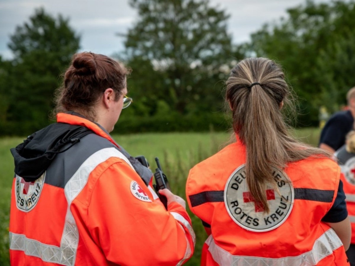 Groangelegte Notfallbung des DRK OV Nentershausen und Feuerwehr Girod