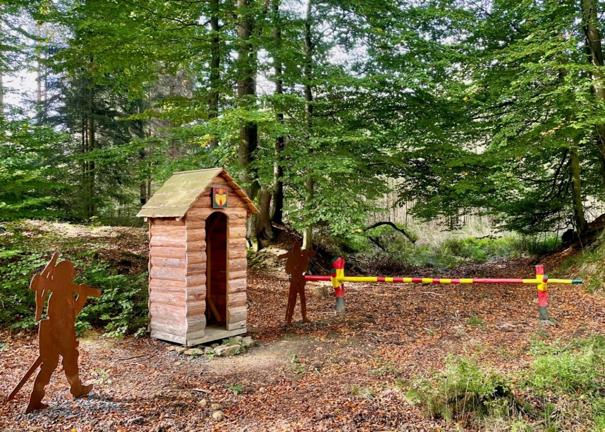 Arbeitsgebiet der Freiwilligen: An der Landwehranlage Hachenburg (Foto: Philip Holl/ Forstamt Hachenburg)