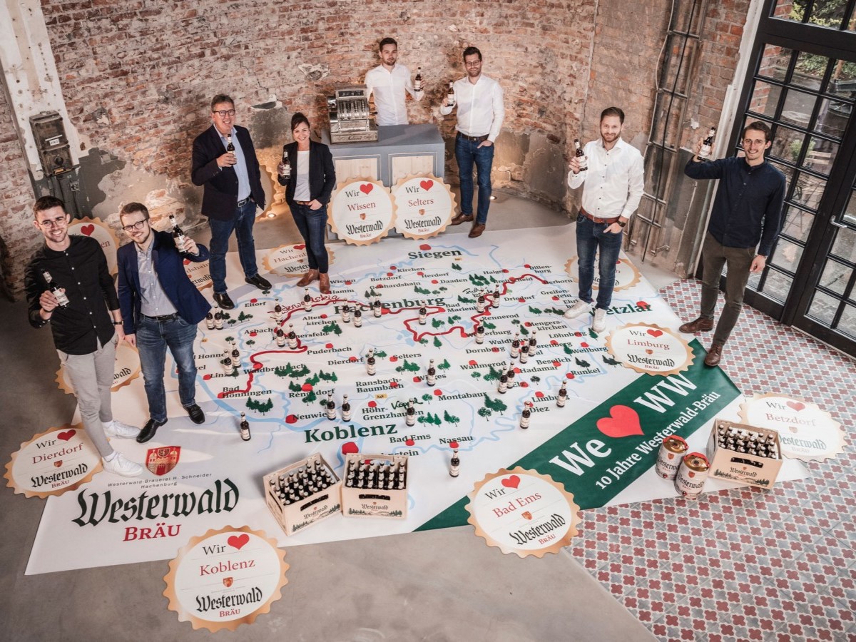 Sei 10 Jahren ein Erfolg: Westerwald-Brauerei feiert ausgiebig das Comeback des Grnderbiers Westerwald-Bru