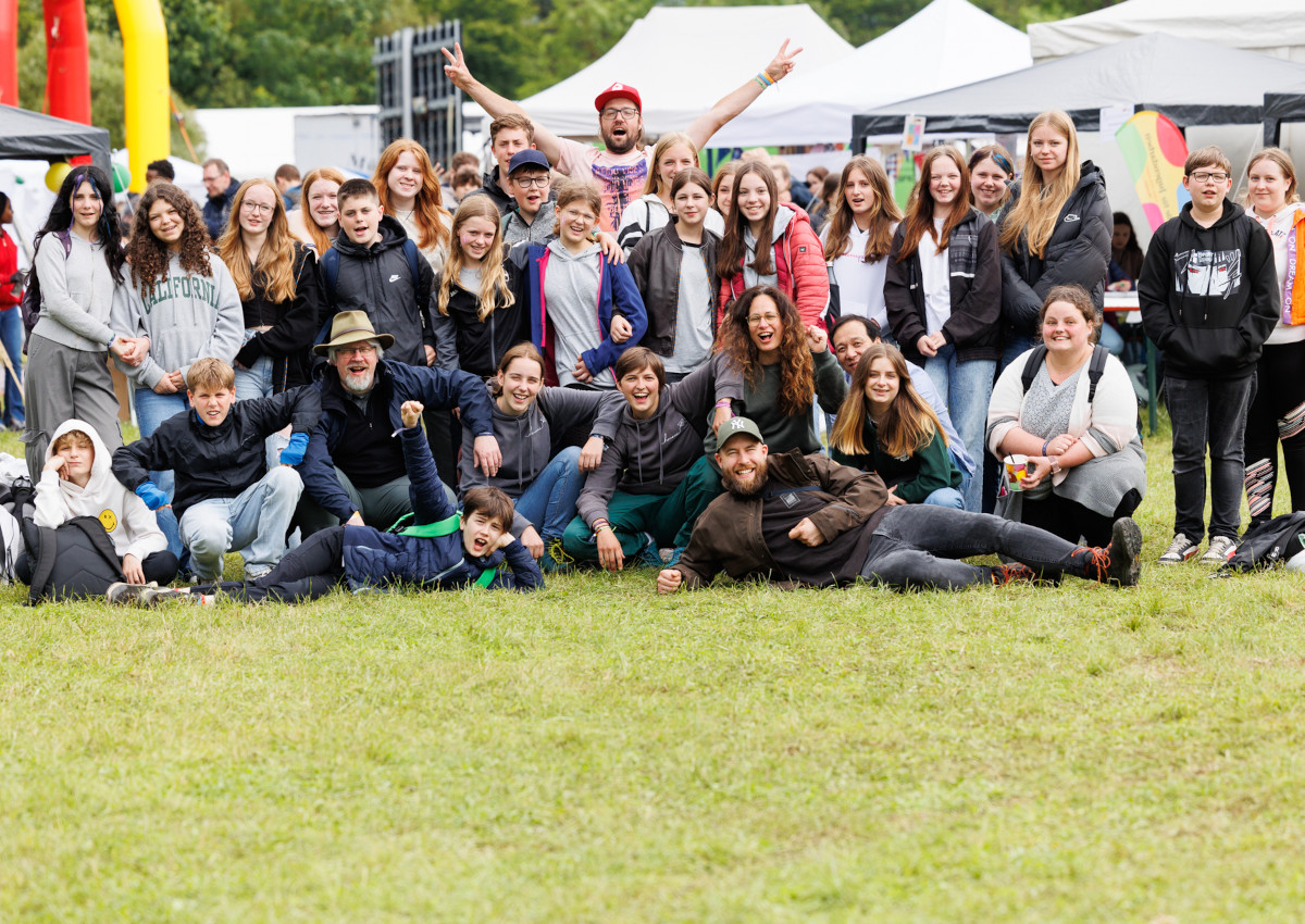 Die Gruppe aus dem Westerwald erlebte ein einzigartiges Festival. (Foto: Peter Bongard)