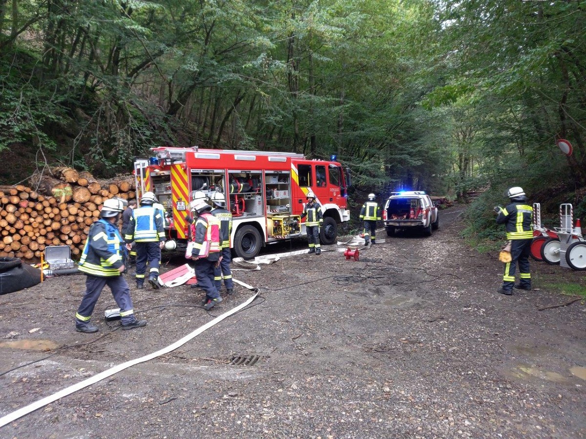 Groe Waldbrandbung im Fockenbachtal - Konzepte gehen auf