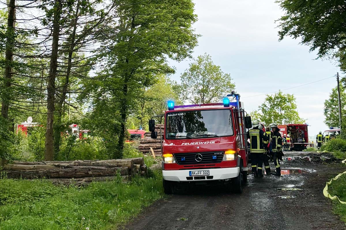 Gemeinsame Waldbrandbung: Freiwillige Feuerwehr Betzdorf-Gebhardshain ist gut aufgestellt