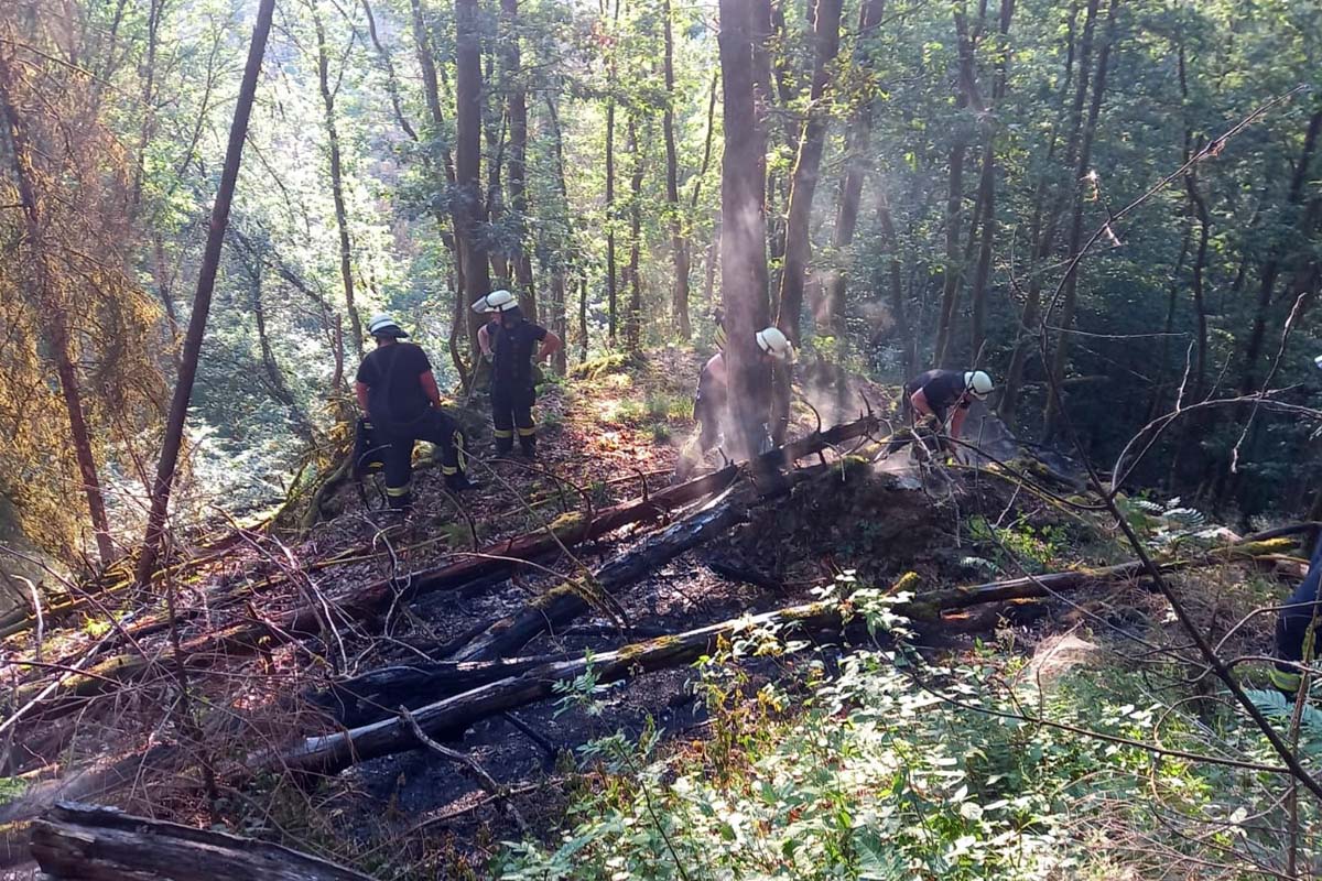 Waldbrand zwischen Roth und Bruchertseifen: Mehrere Feuerwehren im Einsatz