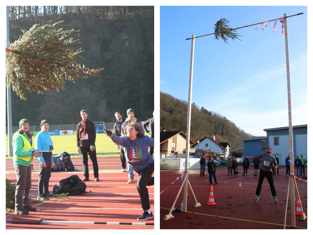 Spannung beim 3. Weihnachtsbaumwerfen in Waldbreitbach