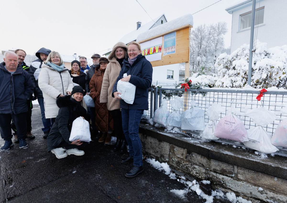 Die Tagessttte der Regionalen Diakonie Westerwald hat einen "Gabenzaun" gestaltet. (Foto: Privat)