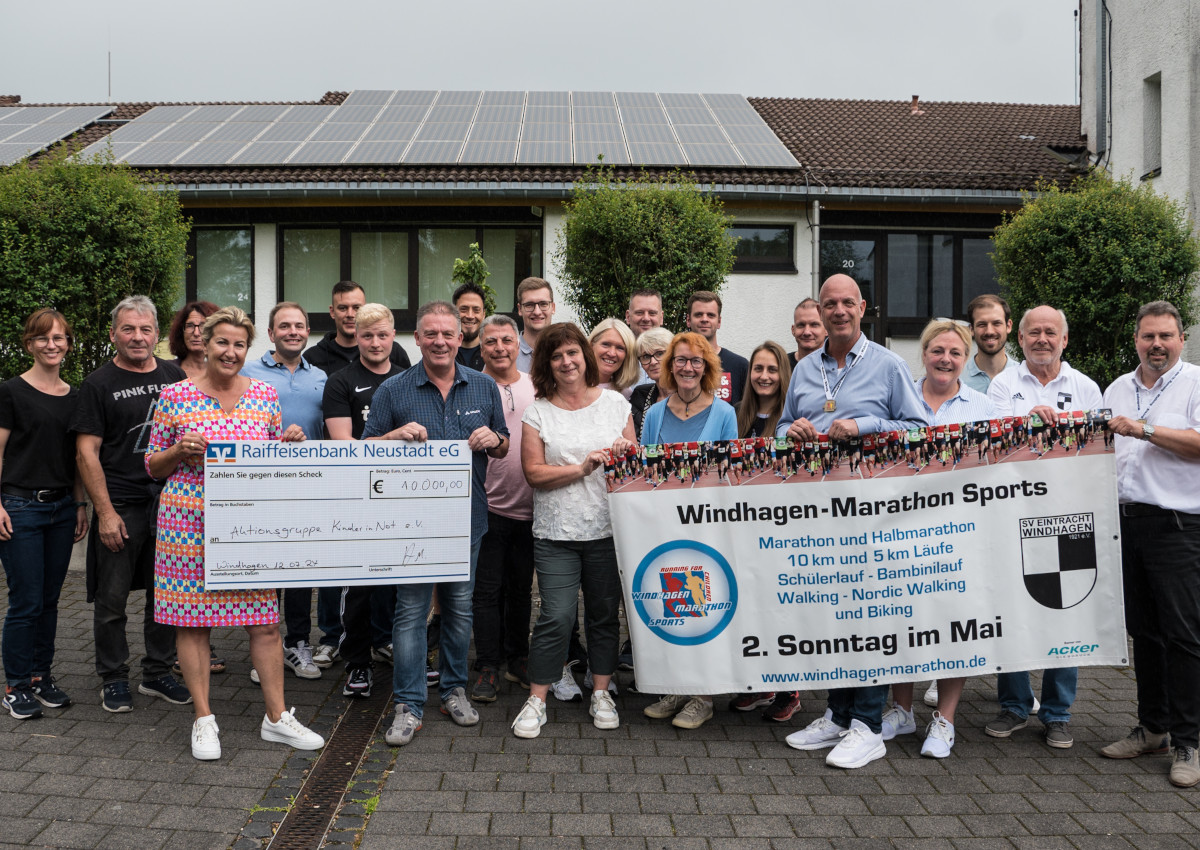 Windhagen-Marathon generiert beeindruckende 10.000 Euro Spenden fr bedrftige Kinder