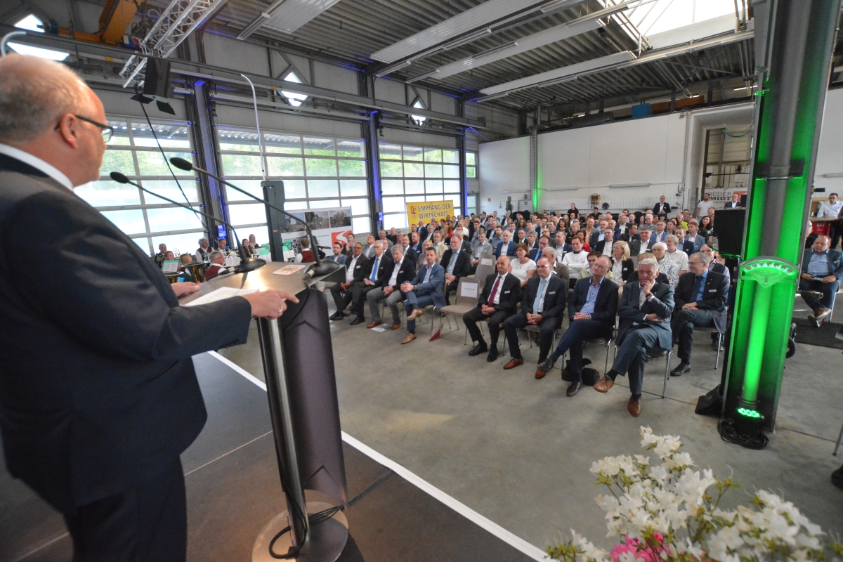 Dr. Peter Enders beim Empfang der Wirtschaft im vergangenen Jahr (Foto: tt)