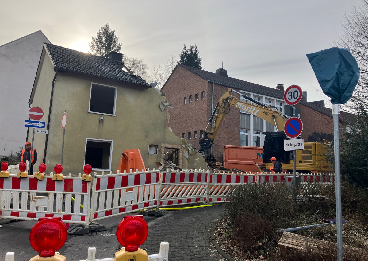 Das Wohnhaus im Wissener Kirchweg wird abgerissen. (Foto: VG Wissen)