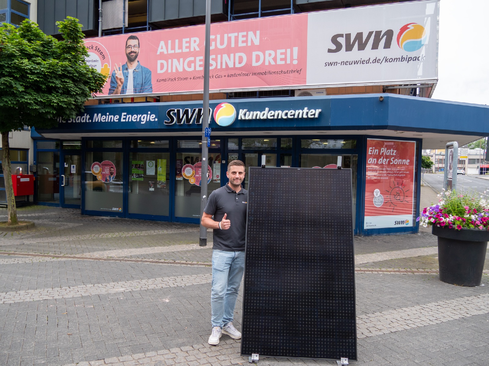 Photovoltaik-Infotag am SWN-Kundencenter: Pascal Heers und sein Team beraten Interessierte am Donnerstag, 20. Mrz, zwischen 14 und 18 Uhr. (Foto: Dennis Steinhardt/SWN)