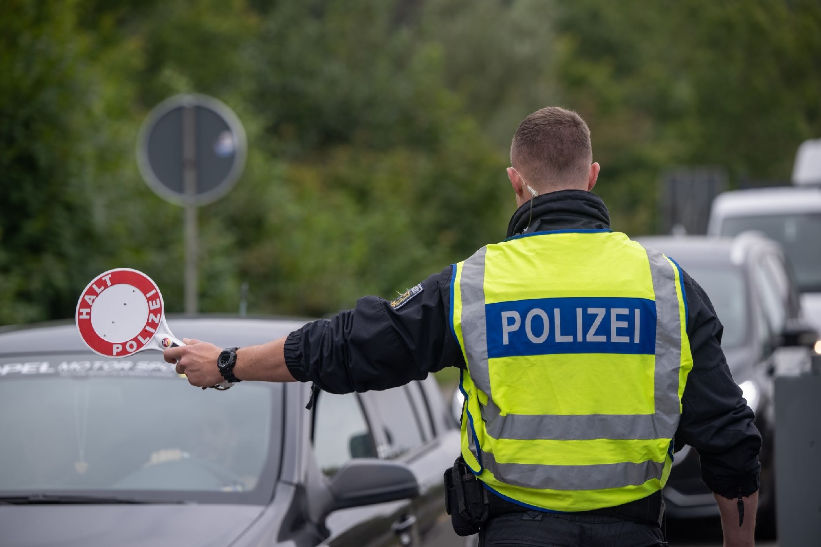 Grenzkontrollen in Deutschland. (Foto: Harald Tittel/dpa)