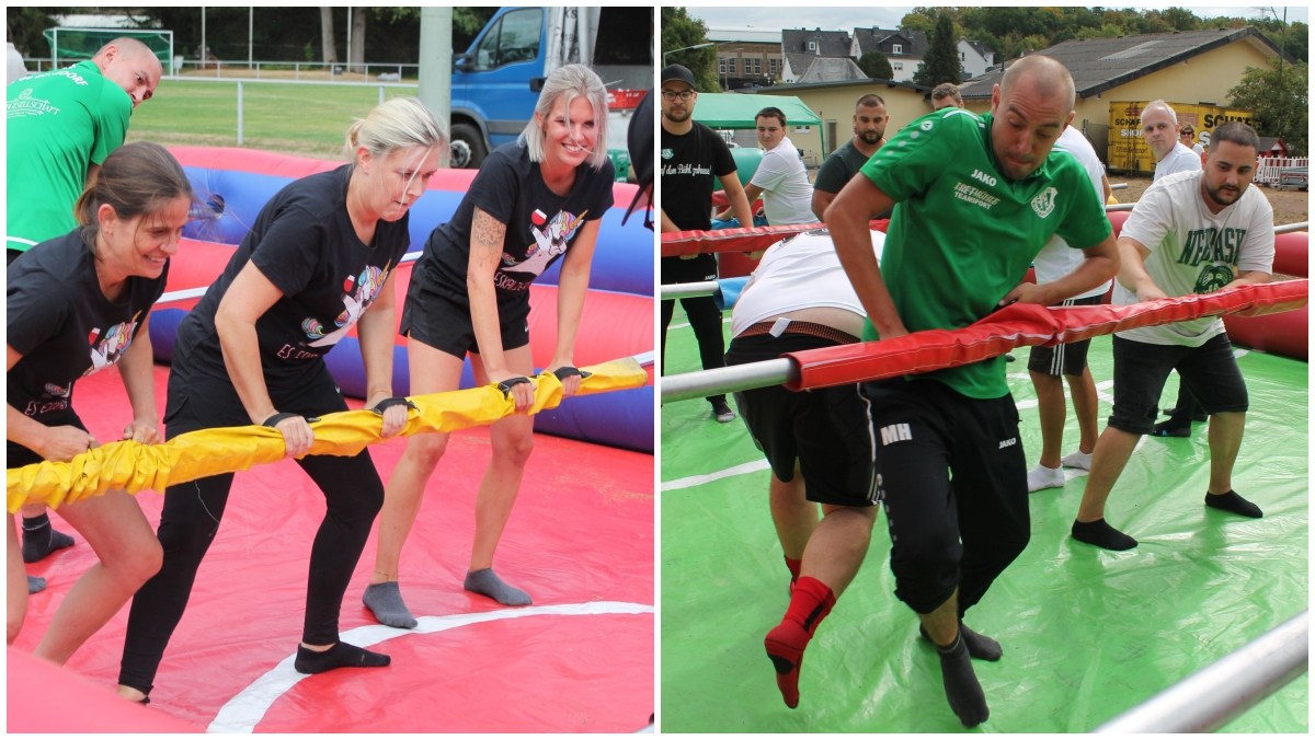 Menschenkicker-Turnier XXL: Schnittchen-Cup in Alsdorf war ein voller Erfolg
