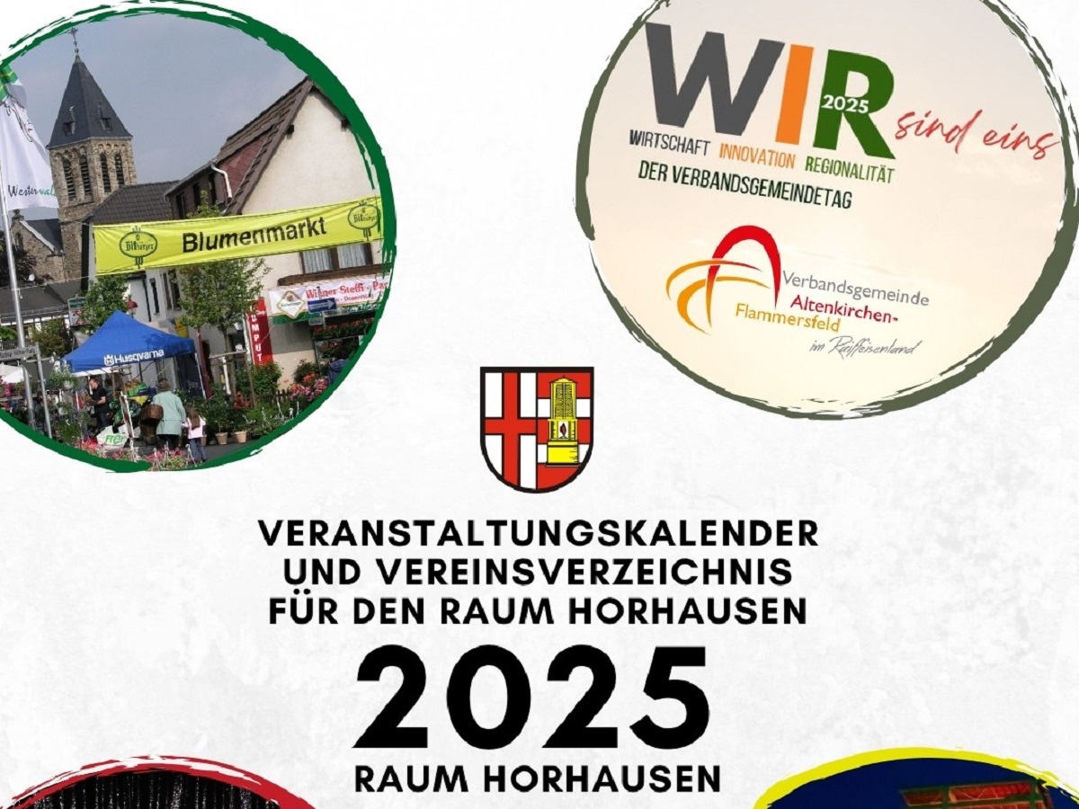 Teil der Titelseite des Veranstaltungskalenders fr den Raum Horhausen. (Fotomontage: Daniel Kesseler)