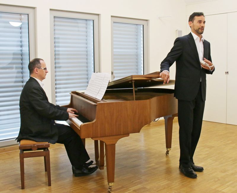 Bariton Bjrn Adam und Andrs Orbn bringen Schuberts Winterreise in Selters zu Gehr. Fotos: privat