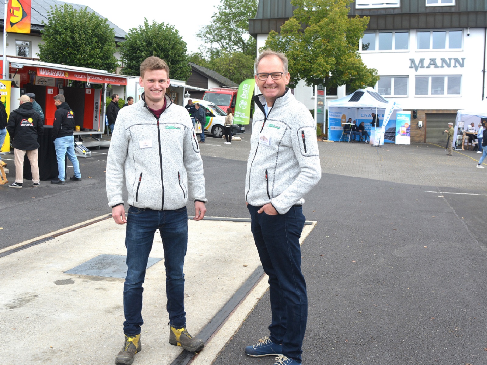 Markus Mann (rechts) und sein Sohn Julius Mann. (Alle Fotos: Wolfgang Rabsch)