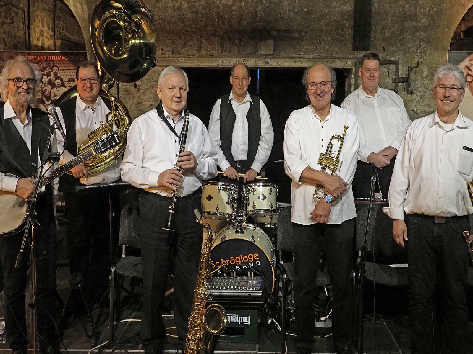 Jazzband Schrglage bringt Swing und Dixieland zum Frhschoppen im Wissener Kulturwerk