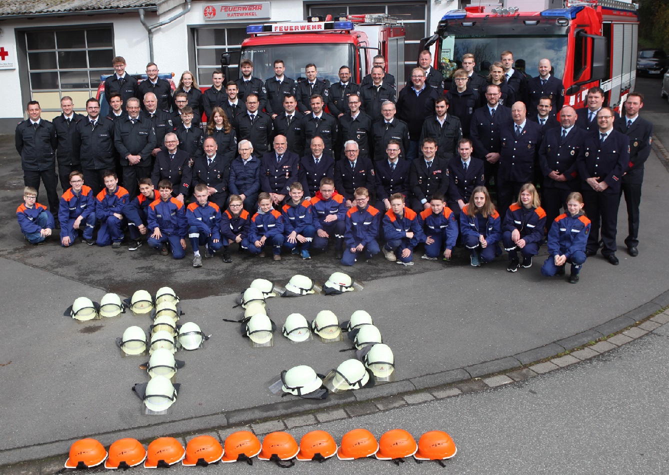 75 Jahre Freiwillige Feuerwehr Katzwinkel: Das wird 2024 gebhrend gefeiert. (Fotos: FFW Katzwinkel)