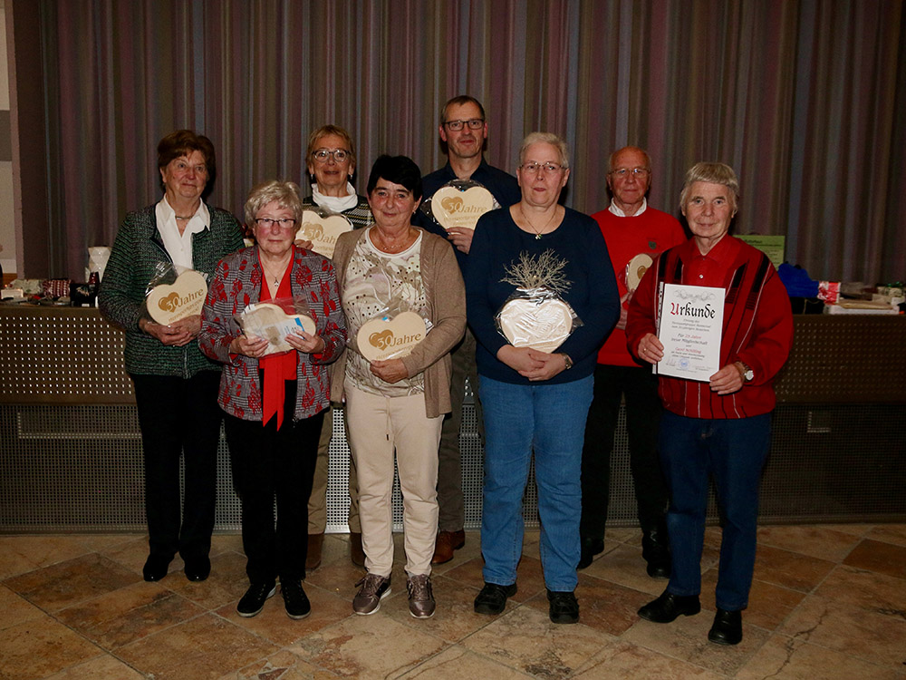 Herzsportgruppe im Turnverein Rennerod feierte Jubilum und ehrte langjhrige Mitglieder 