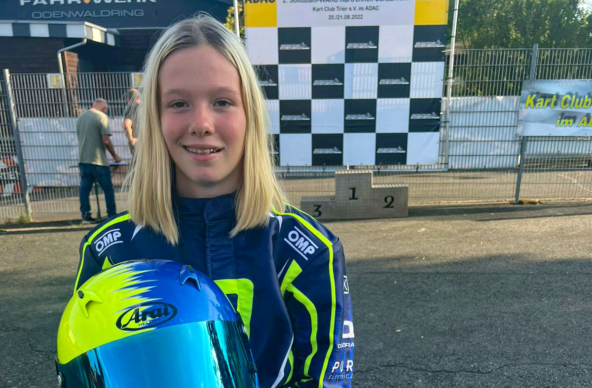 Alexandra Buslei mischt an der Spitze des Kartsports mit. (Foto: Buslei)