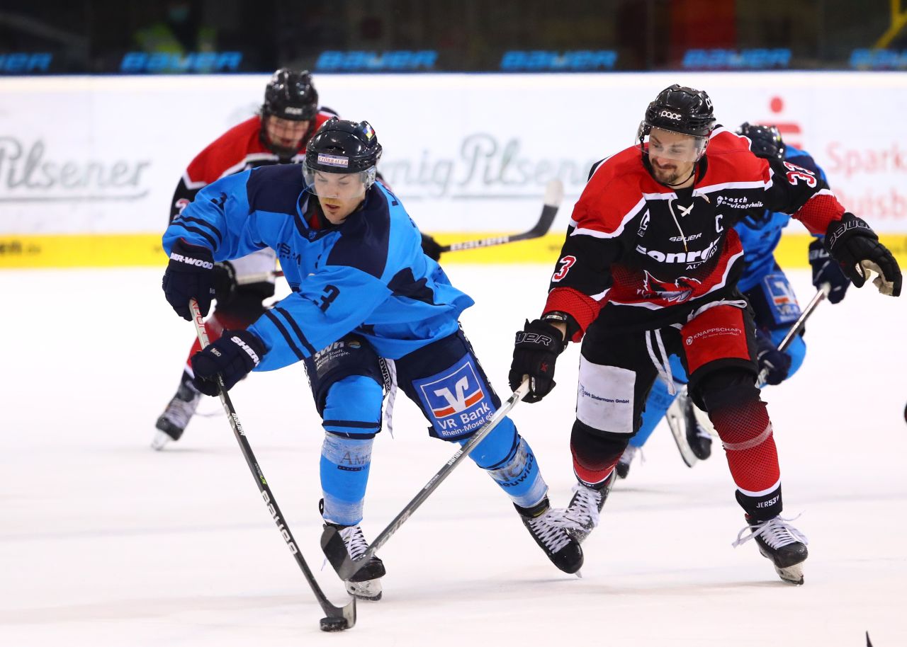 Stephan Frhlich hat frher selbst fr den EV Duisburg gespielt. Kann er mit dem EHC die Meisterfeier der Fchse crashen? Foto: EHC