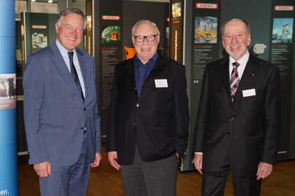 Felix G. Hensel, Staatsminister a. D. Hans-Artur Bauckhage und Rainer Jung von BVMW (von links). Foto: BVMW  
