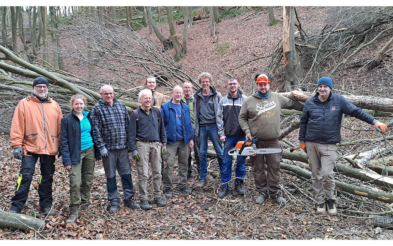 Scheurener Brger rumen Wanderweg frei