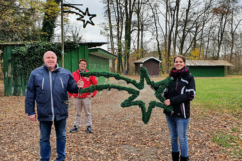 Inselfreunde spenden Weihnachtsbeleuchtung Inselgemeinschaft Niederbieber