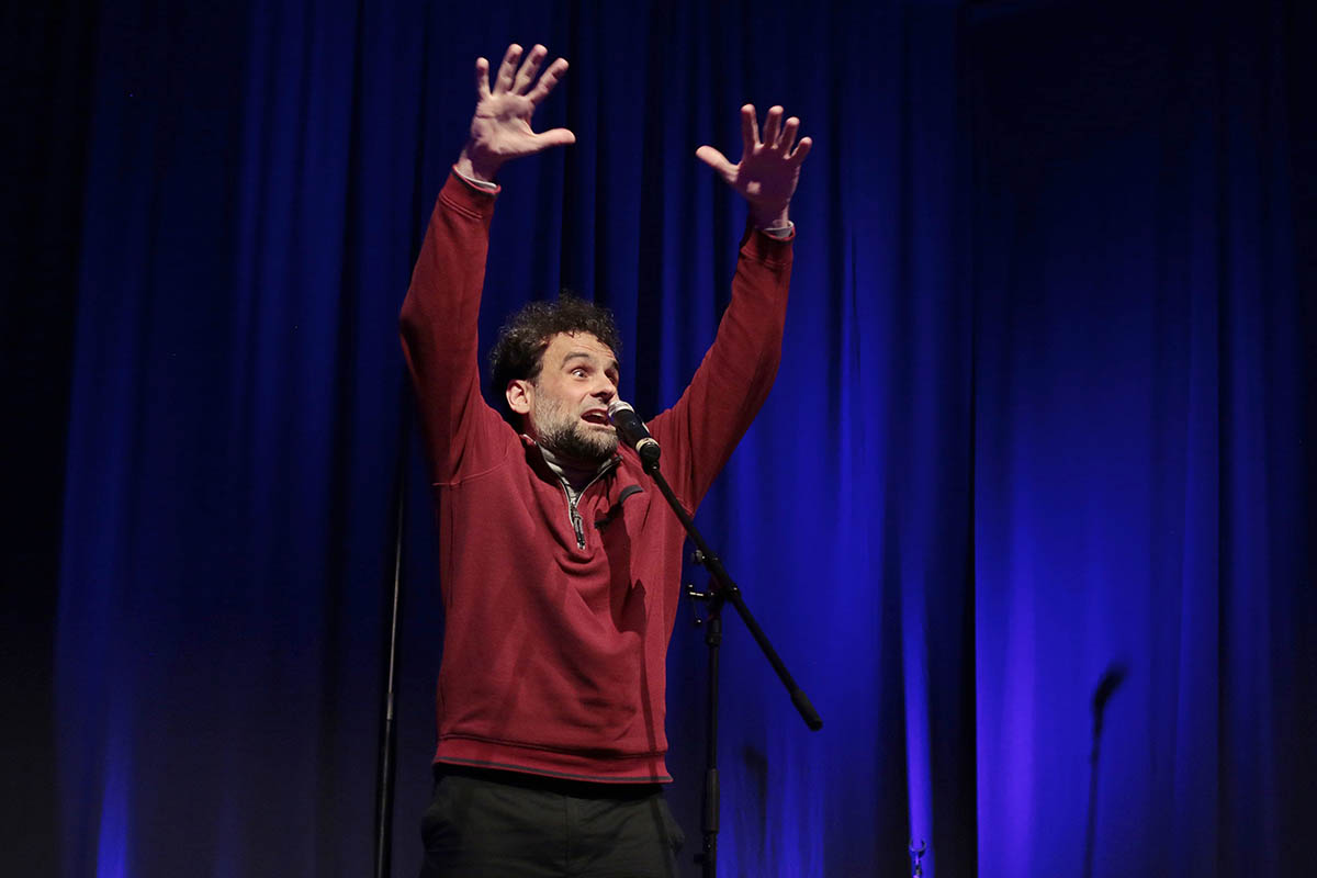 Gregor Biberacher, Gewinner des Poetry-Slam in Selters. Foto: Rita Steindorf