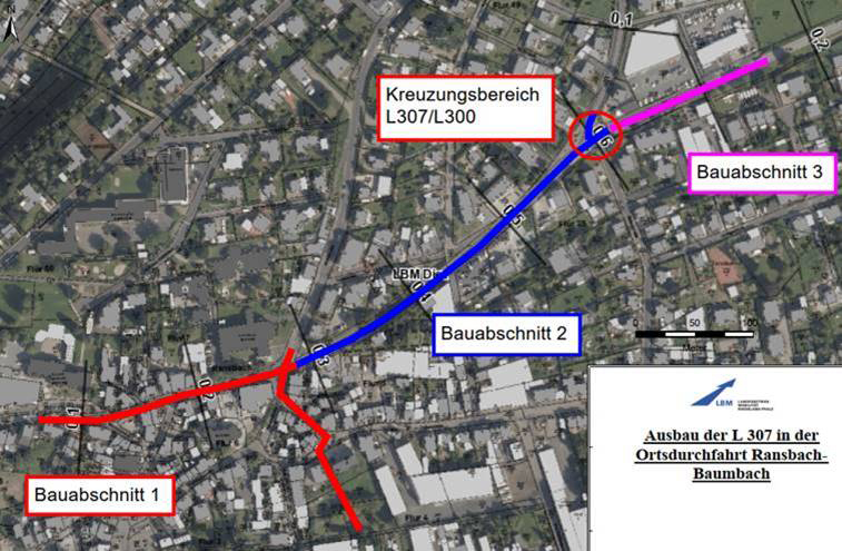 Ausbau der L307 und L300 in Ransbach-Baumbach startet im Juli