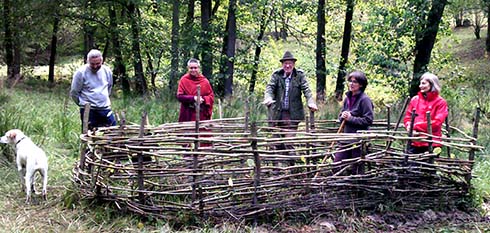 Arbeiten in der Birkenbach-Aue. Foto: Kloster Hassel