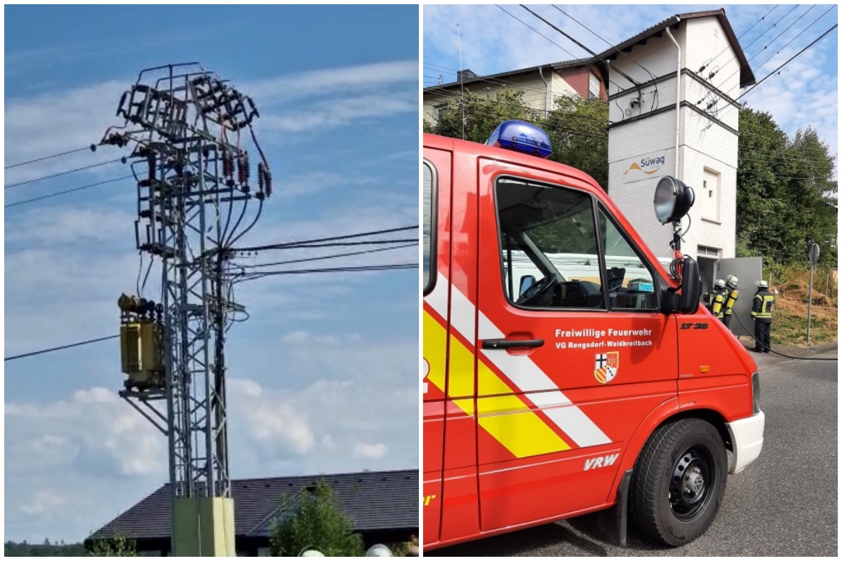 Durch den schnellen Einsatz der Feuerwehren der Einheit Anhausen und Breitscheid konntes Schlimmeres vermieden werden. (Fotos:  Feuerwehr VG Rengsdorf-Waldbreitbach)