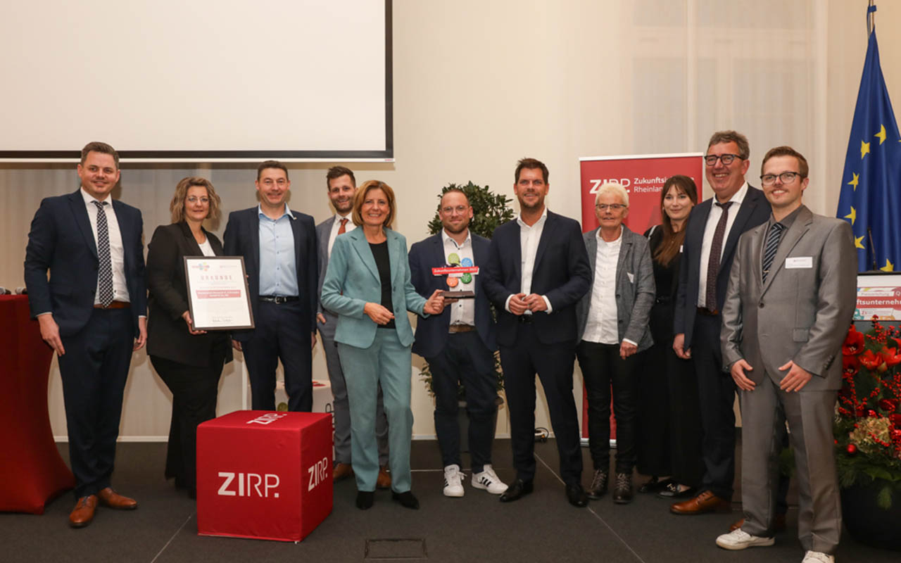 Das Team der Westerwald-Brauerei freut sich ber die Auszeichnung. (Foto: ZIRP)