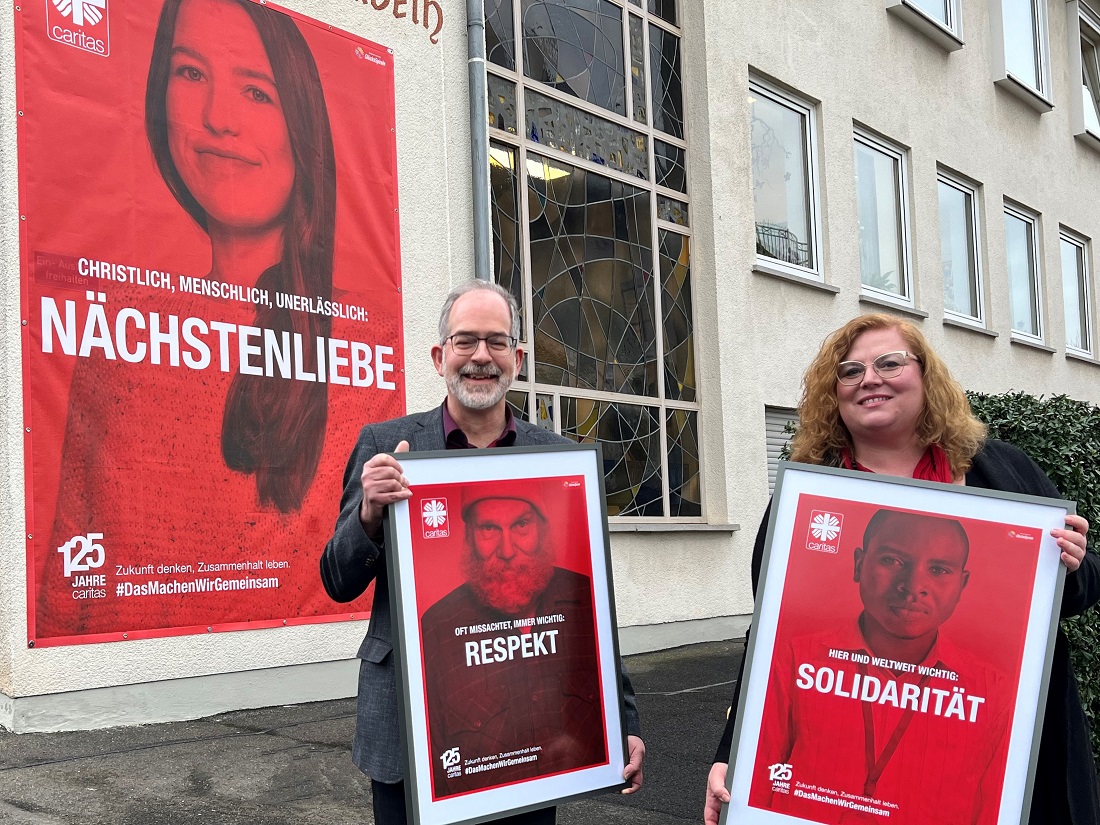 Fr Caritasdirektorin Stefanie Krones und Caritasdirektor Frank Keler-Wei vom Caritasverband Westerwald-Rhein-Lahn sind Werte wie diese, aber auch Respekt, Gerechtigkeit und Solidaritt gerade in der aktuellen Zeit wichtiger denn je. (Fotoquelle: Caritasverband Westerwald-Rhein-Lahn e.V.)