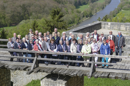 Teilnehmer/innen der CDU Fahrt beim Besuch der Burg Prunn im Almhltal. Foto: pr