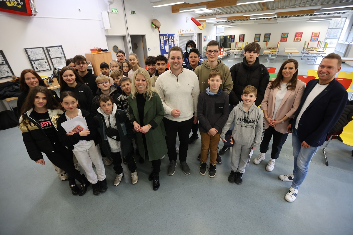 Politiker zu Gast in der Carmen-Sylva-Schule Realschule Plus Niederbieber