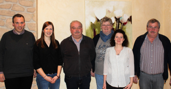 Der Vorstand der Daadetaler Knappenkapelle: (von links) Timo Hlzemann, Tanja Schmidt, Manfred Ebener, Sabine Weber, Laura Christian und Bernd Weber. (Foto: Verein)