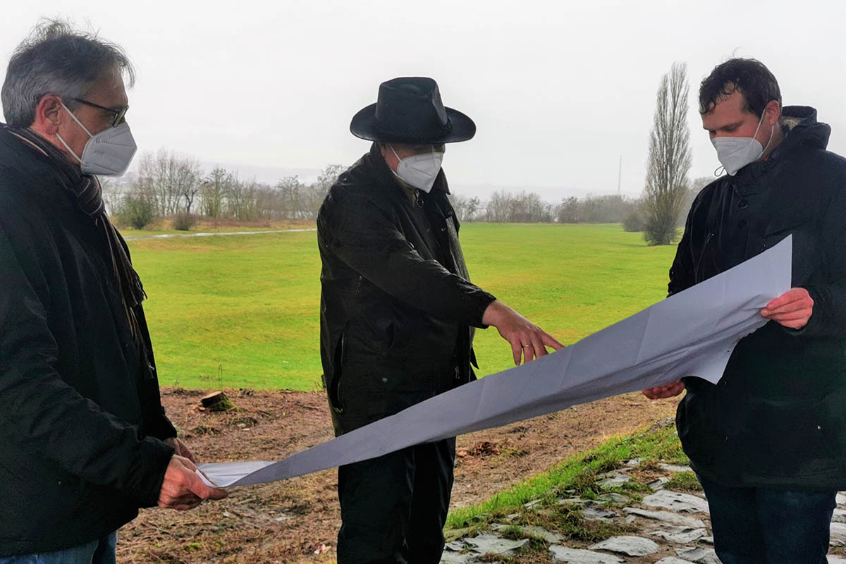 Aktueller Stand der Deichsanierung Neuwied